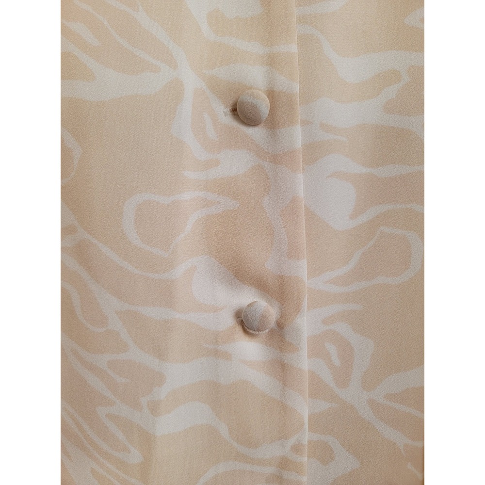 NWT Babaton Aritzia Elin A-line Modest Midi Dress Pink White Button Front Small - Picture 11 of 12
